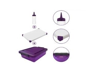 KIT ANTIALERGENOS HERMETICO 30L + TABLA ANTIDEZLISANTE + DOSIFOCADOR DE SALSA 0,35L ARA
