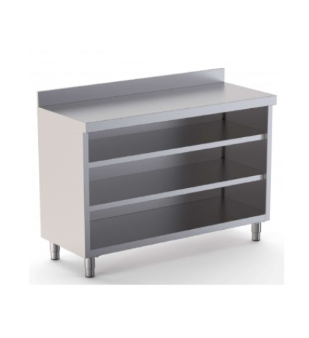 MUEBLE ESTANTERIA ACERO INOXIDABLE 2 ESTANTES CLIM